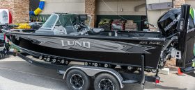 As a member of Lund Boat Company's National Pro Staff, Tom Neustrom pilots a 2024 Lund 2075 Pro-V with a 300hp Mercury ProXS motor, a Minn Kota Ulterra trolling motor, Minn Kota Talon shallow water anchor and dual Humminbird electronics. Comfortably fishes 3 anglers plus Tom.