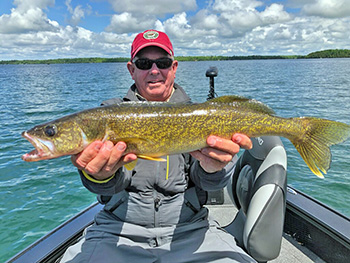 Guided Fishing Trips with Pro Guide Tom Neustrom always put customers on the walleye.